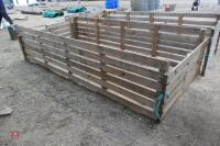 2 WOODEN LAMB PENS & 12'9" WOODEN HURDLE - 5