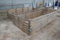 2 WOODEN LAMB PENS & 12'9" WOODEN HURDLE - 7