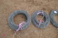 4 ROLLS OF BARBED WIRE - 2