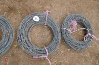 4 ROLLS OF BARBED WIRE - 3