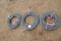 4 ROLLS OF BARBED WIRE - 5