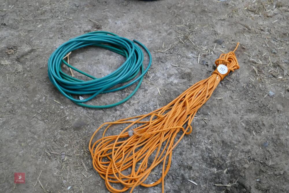 ORANGE CLIMBING ROPE & GARDEN HOSE