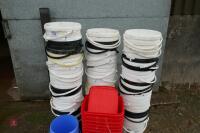 LARGE SELECTION OF PLASTIC BUCKETS - 2