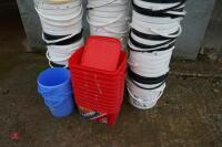 LARGE SELECTION OF PLASTIC BUCKETS - 3