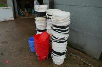 LARGE SELECTION OF PLASTIC BUCKETS - 4