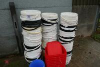 LARGE SELECTION OF PLASTIC BUCKETS - 5