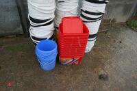 LARGE SELECTION OF PLASTIC BUCKETS - 6