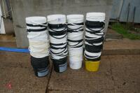 LARGE SELECTION OF PLASTIC BUCKETS