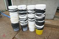 LARGE SELECTION OF PLASTIC BUCKETS - 2