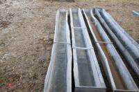 4 - 9' GALV GROUND FEED TROUGHS - 3