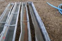 4 - 9' GALV GROUND FEED TROUGHS - 6