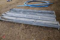 4 - 9' GALV GROUND FEED TROUGHS - 7