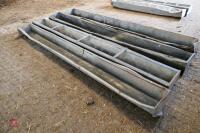 4 - 9' GALV GROUND FEED TROUGHS - 5