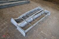2 - 6' GALV GROUND FEED TROUGHS - 3