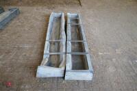 2 - 6' GALV GROUND FEED TROUGHS - 5