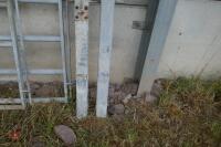 2 GALVANISED GATE POSTS - 6