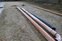 3 LENGTHS OF 6" PLASTIC PIPES - 5