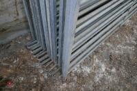 13 GALVANISED SHEEP HURDLES - 5