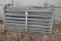 14 GALVANISED SHEEP HURDLES - 6