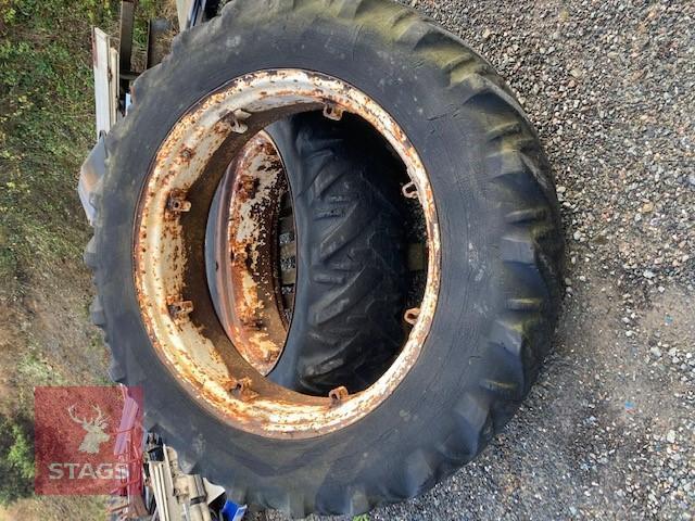 2X DAVID BROWN 38" TYRES AND RIMS