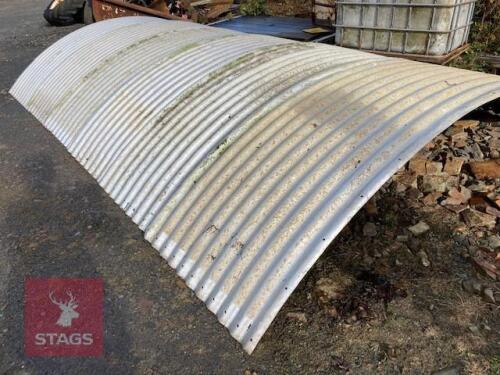 6X CURVED ALLOY CORRUGATED SHEETS