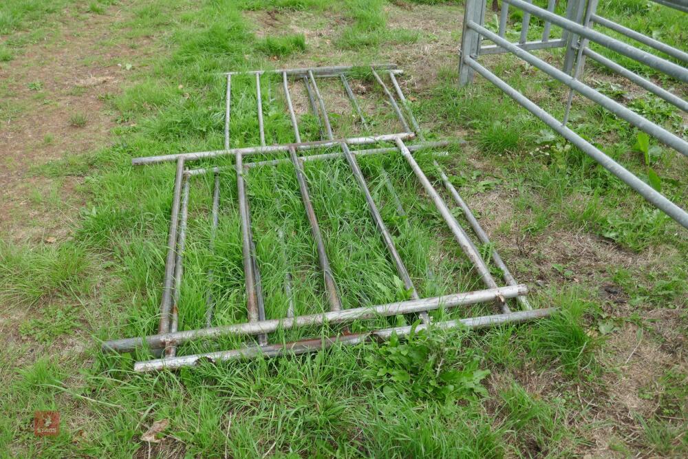 5 GALVANISED HURDLES