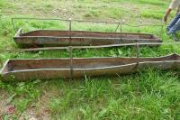 2 9FT GALVINISED FEED TROUGHS