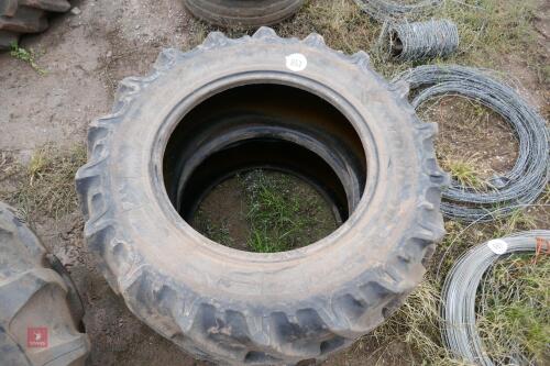 2x FRONT TRACTOR TYRES