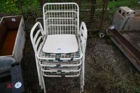 4x GARDEN CHAIRS