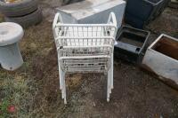 4x GARDEN CHAIRS - 4