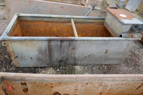 1x 4' GALVANISED WATER TROUGH