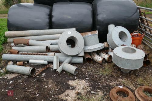 LARGE QUANTITY OF GRAIN DRIER PIPES ETC