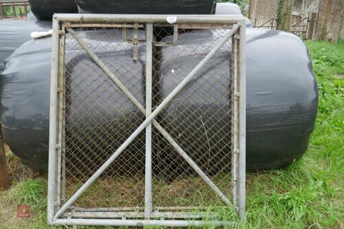 2 GALVANISED CHAINLINK SECURITY GATES