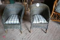 2 X MINIATURE CHILDRENS LLOYD LOOM CHAIRS