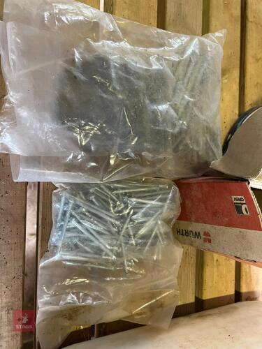 LARGE QUANTITY OF ROOFING NAILS ETC