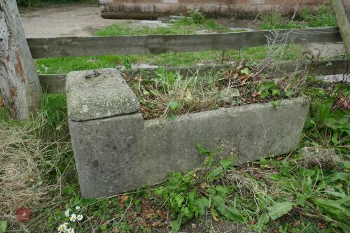 3 CONCRETE TROUGHS/PLANTERS