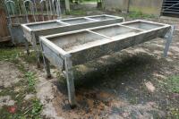 2 FREE STANDING CATTLE TROUGHS - 2