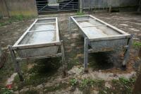 2 FREE STANDING CATTLE TROUGHS - 3
