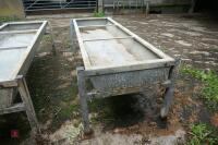2 FREE STANDING CATTLE TROUGHS - 5