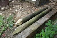 2 GATE POSTS/STRAINER POSTS - 3