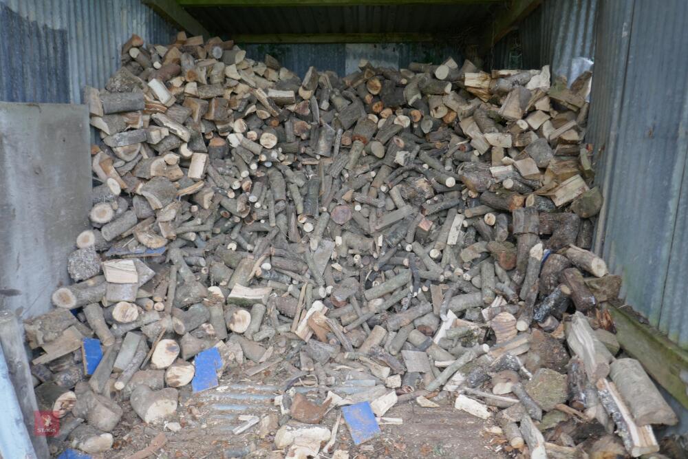 SHED BAY FULL OF LOGS