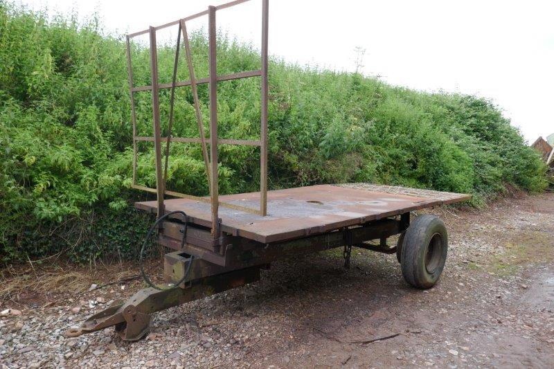 14' SINGLE AXLE TIPPING FLATBED TRAILER