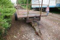 14' SINGLE AXLE TIPPING FLATBED TRAILER - 5