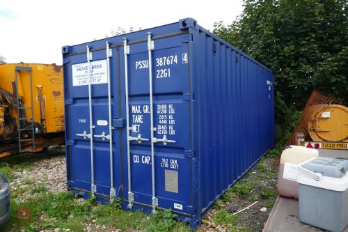 2021 20'X8' SHIPPING CONTAINER