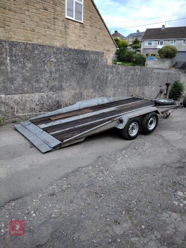 TILT BED TWIN AXLE TRANSPORT TRAILER