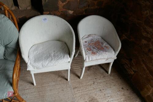 2X LLOYD LOOM CHAIRS