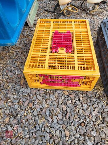 3 CHICKEN CRATES