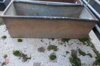 2X 4FT GALVANISED TROUGHS - 2