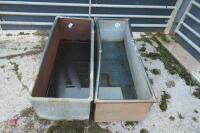 2X 4FT GALVANISED TROUGHS - 3