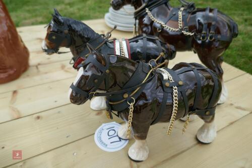 3 CHINA SHIRE HORSES